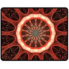 Circle Pattern Double Sided Fleece Blanket (medium) 