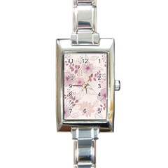 Leaves Pattern Rectangle Italian Charm Watch