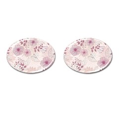 Leaves Pattern Cufflinks (oval) by BangZart