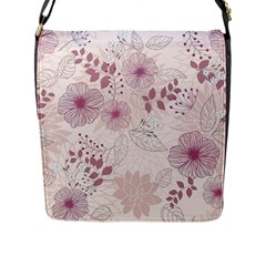 Leaves Pattern Flap Messenger Bag (l)  by BangZart