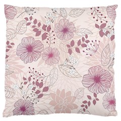 Leaves Pattern Large Flano Cushion Case (one Side) by BangZart