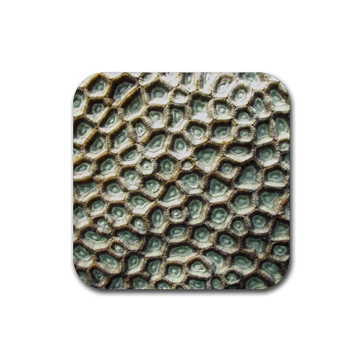 Ocean Pattern Rubber Coaster (Square) 