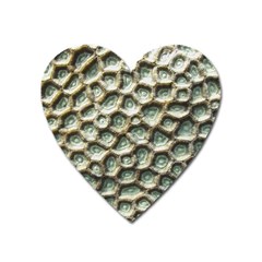 Ocean Pattern Heart Magnet