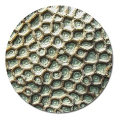 Ocean Pattern Magnet 5  (round)