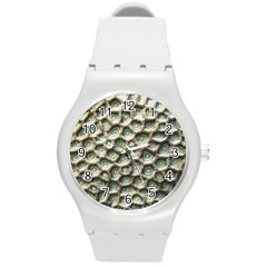 Ocean Pattern Round Plastic Sport Watch (m) by BangZart