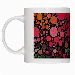 Circle Abstract White Mugs