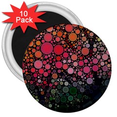 Circle Abstract 3  Magnets (10 Pack)  by BangZart