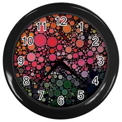 Circle Abstract Wall Clocks (black)