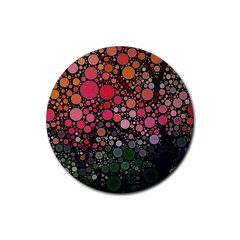 Circle Abstract Rubber Coaster (round)  by BangZart