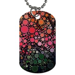 Circle Abstract Dog Tag (two Sides)