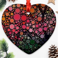 Circle Abstract Heart Ornament (two Sides) by BangZart