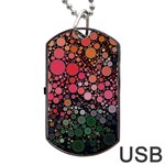 Circle Abstract Dog Tag USB Flash (One Side) Front