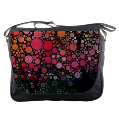 Circle Abstract Messenger Bags by BangZart