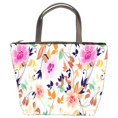 Vector Floral Art Bucket Bags by BangZart