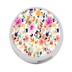 Vector Floral Art 4-port Usb Hub (one Side) by BangZart