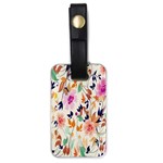 Vector Floral Art Luggage Tags (One Side)  Front