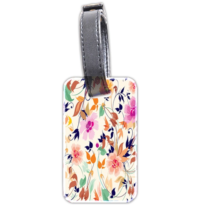 Vector Floral Art Luggage Tags (Two Sides)