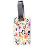 Vector Floral Art Luggage Tags (Two Sides) Back