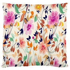 Vector Floral Art Large Cushion Case (two Sides) by BangZart