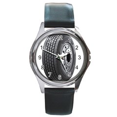 Tire Round Metal Watch