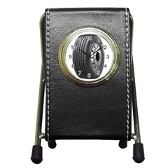 Tire Pen Holder Desk Clocks by BangZart