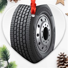 Tire Heart Ornament (two Sides)