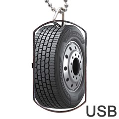 Tire Dog Tag Usb Flash (two Sides) by BangZart