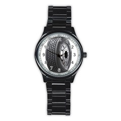 Tire Stainless Steel Round Watch