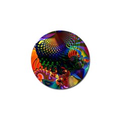 Colored Fractal Golf Ball Marker (4 Pack) by BangZart