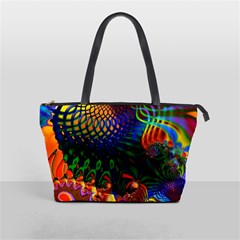 Colored Fractal Shoulder Handbags