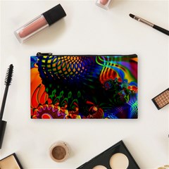 Colored Fractal Cosmetic Bag (small)  by BangZart