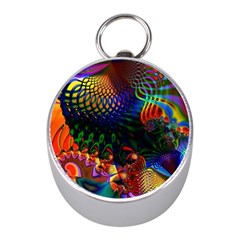 Colored Fractal Mini Silver Compasses by BangZart