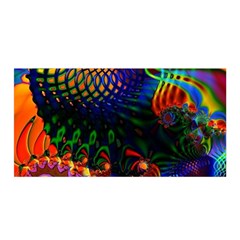 Colored Fractal Satin Wrap by BangZart