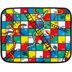 Snakes And Ladders Fleece Blanket (mini) by BangZart