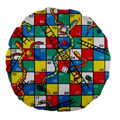 Snakes And Ladders Large 18  Premium Round Cushions by BangZart