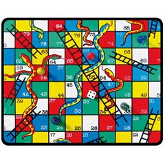 Snakes And Ladders Double Sided Fleece Blanket (medium)  by BangZart