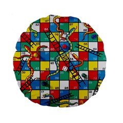 Snakes And Ladders Standard 15  Premium Flano Round Cushions by BangZart