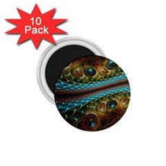 Fractal Snake Skin 1 75  Magnets (10 Pack)  by BangZart