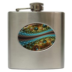 Fractal Snake Skin Hip Flask (6 Oz) by BangZart