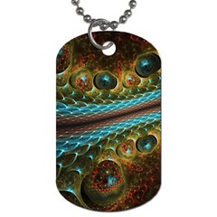 Fractal Snake Skin Dog Tag (two Sides) by BangZart