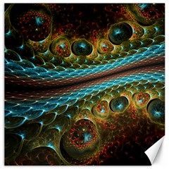 Fractal Snake Skin Canvas 16  X 16  