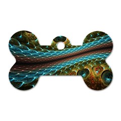 Fractal Snake Skin Dog Tag Bone (one Side) by BangZart