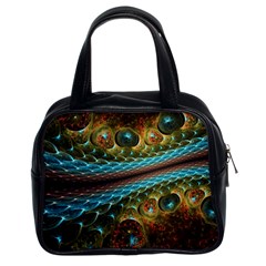 Fractal Snake Skin Classic Handbags (2 Sides) by BangZart