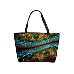 Fractal Snake Skin Shoulder Handbags by BangZart