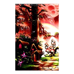 Fantasy Art Story Lodge Girl Rabbits Flowers Shower Curtain 48  X 72  (small)  by BangZart