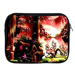 Fantasy Art Story Lodge Girl Rabbits Flowers Apple Ipad 2/3/4 Zipper Cases by BangZart