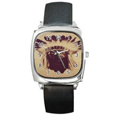 Indian Square Metal Watch