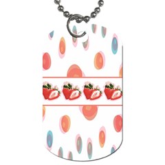 Strawberries Dog Tag (two Sides)