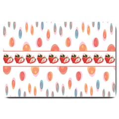 Strawberries Large Doormat 