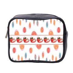 Strawberries Mini Toiletries Bag 2-side by SuperPatterns